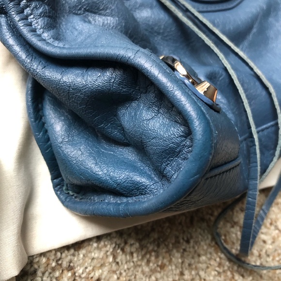 Authentic Balenciaga Small City bag - blue with silver hardware - Picture 9 of 13